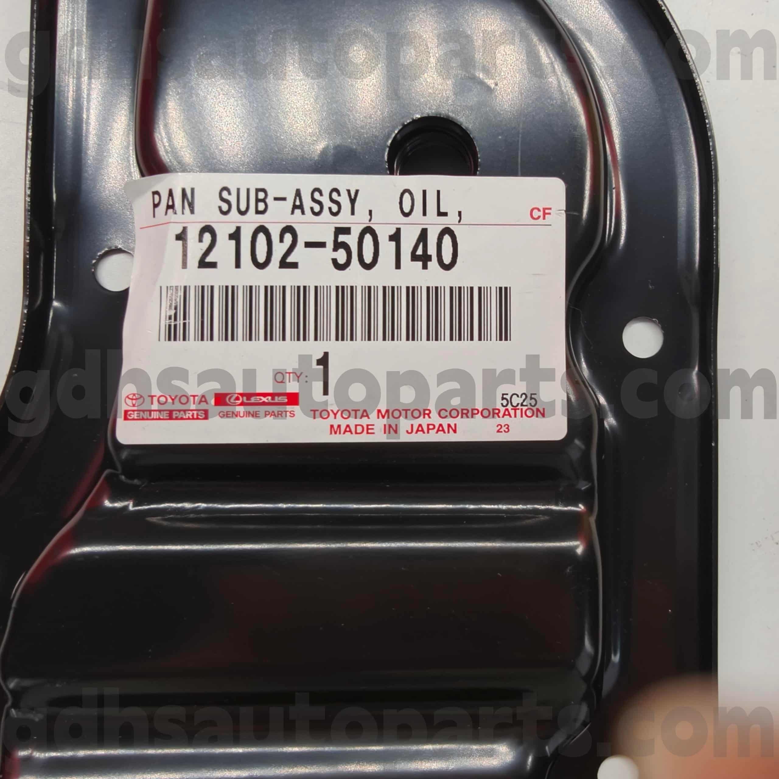 12102-50140 Oryginalne części Toyoty Miska olejowa do podwozia LAND CRUISER nr 2UZFE UZJ200