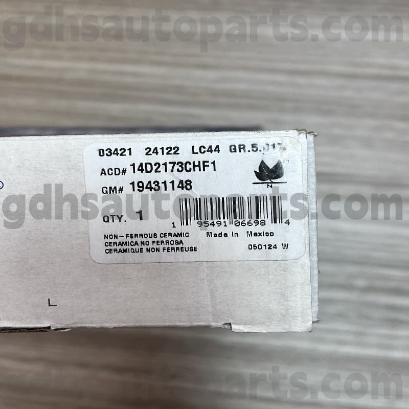 14D2173Chf1 Acdelco Hamue Pad do Escalade OE NO. 19431148