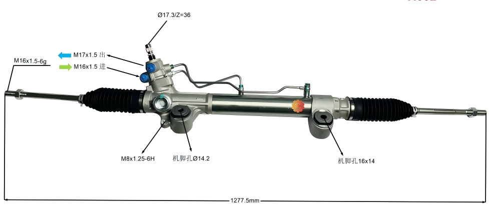 44200-0k721 Samochodowa przekładnia kierownicza