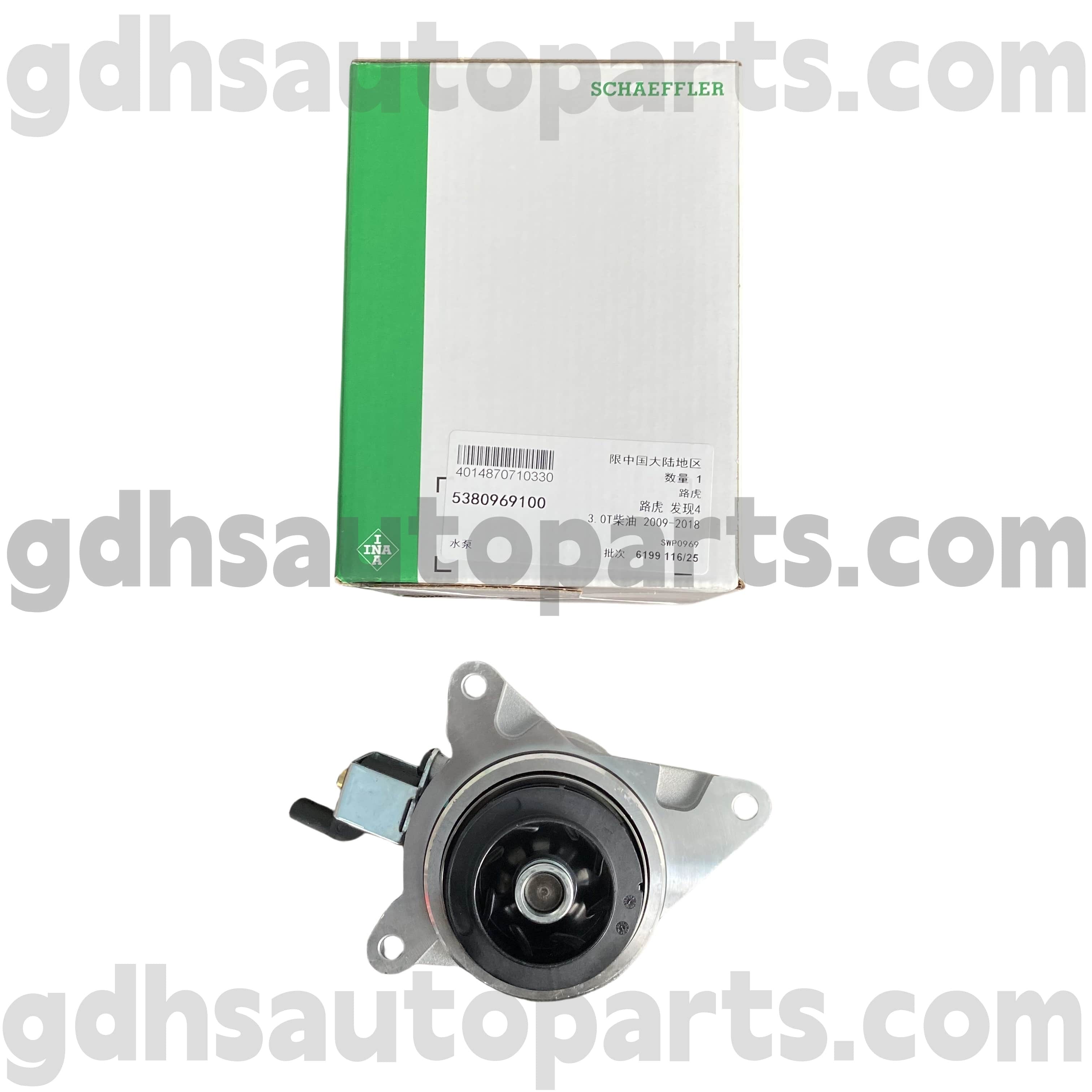 5380969100 Schaeffler Ina Water Water Pump for Range Rover, Range Rover Sport, Land Rover Discovery 4, Range Rover Velar OE No.lr089625