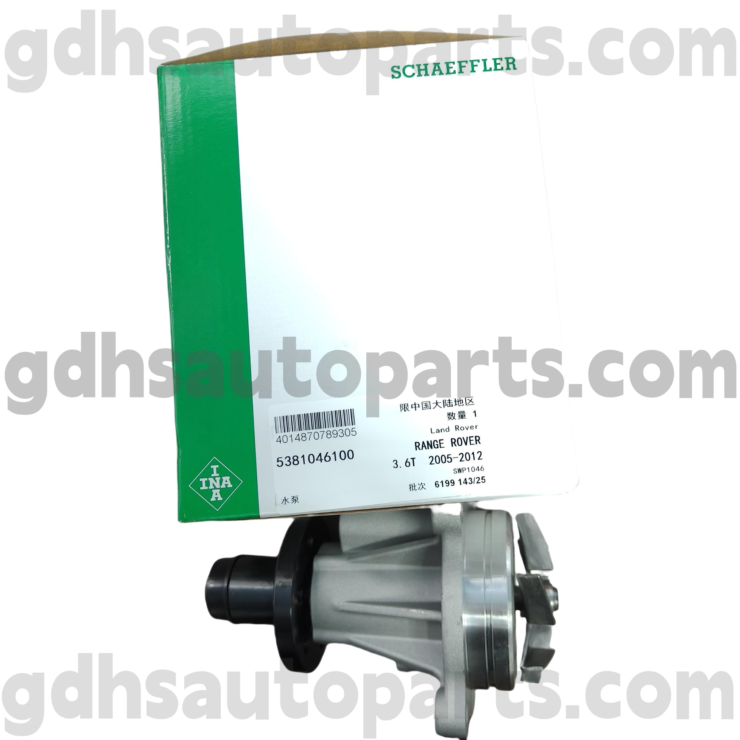 5381046100 Schaeffler Ina Water Water Pump dla Range Rover, Range Rover Sport OE NO. LR008863