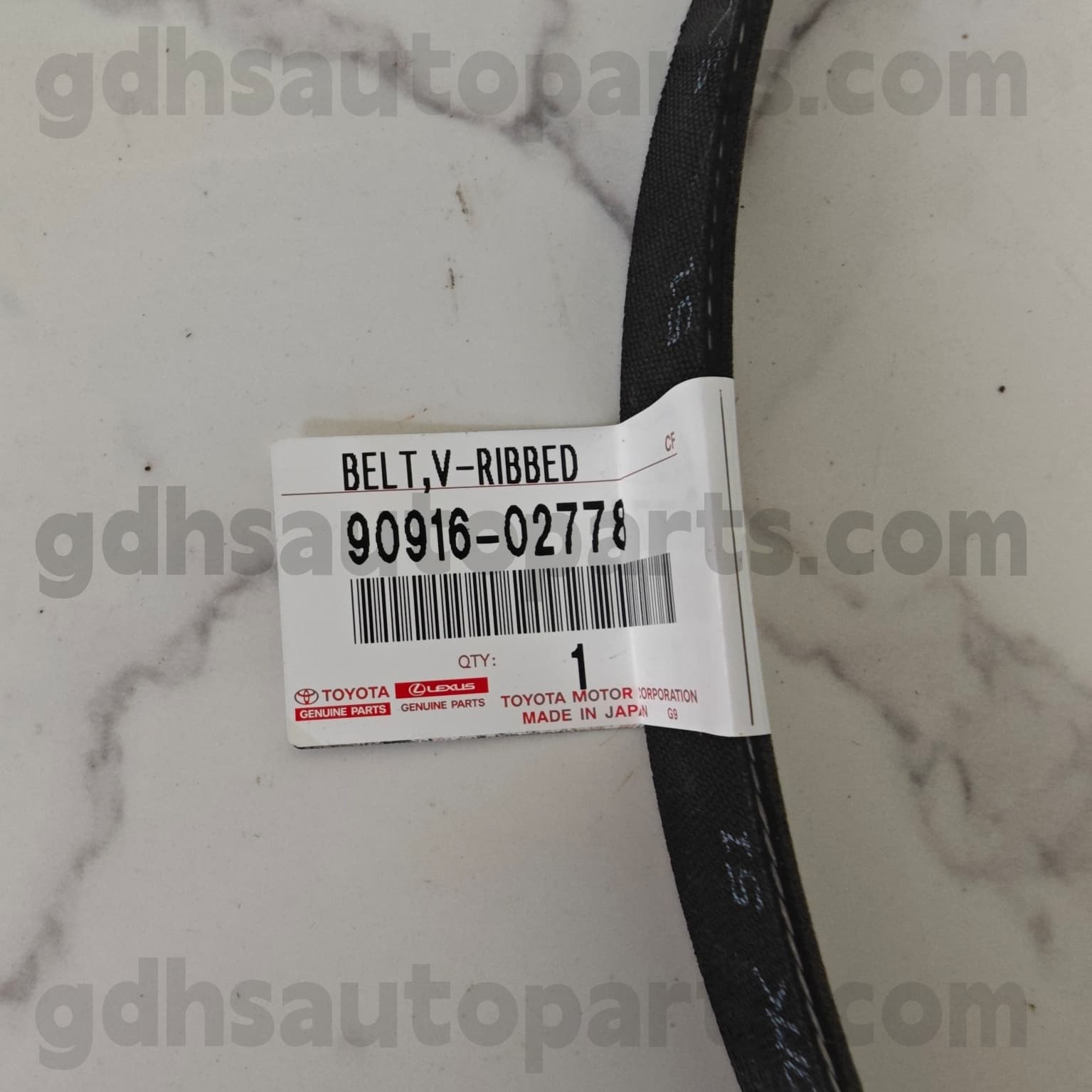 90916-02778 Toyota oryginalny pasek silnika do RAV4 、 Camry/Hybrid Podwozie nr. A25Afks..axaa54..eur