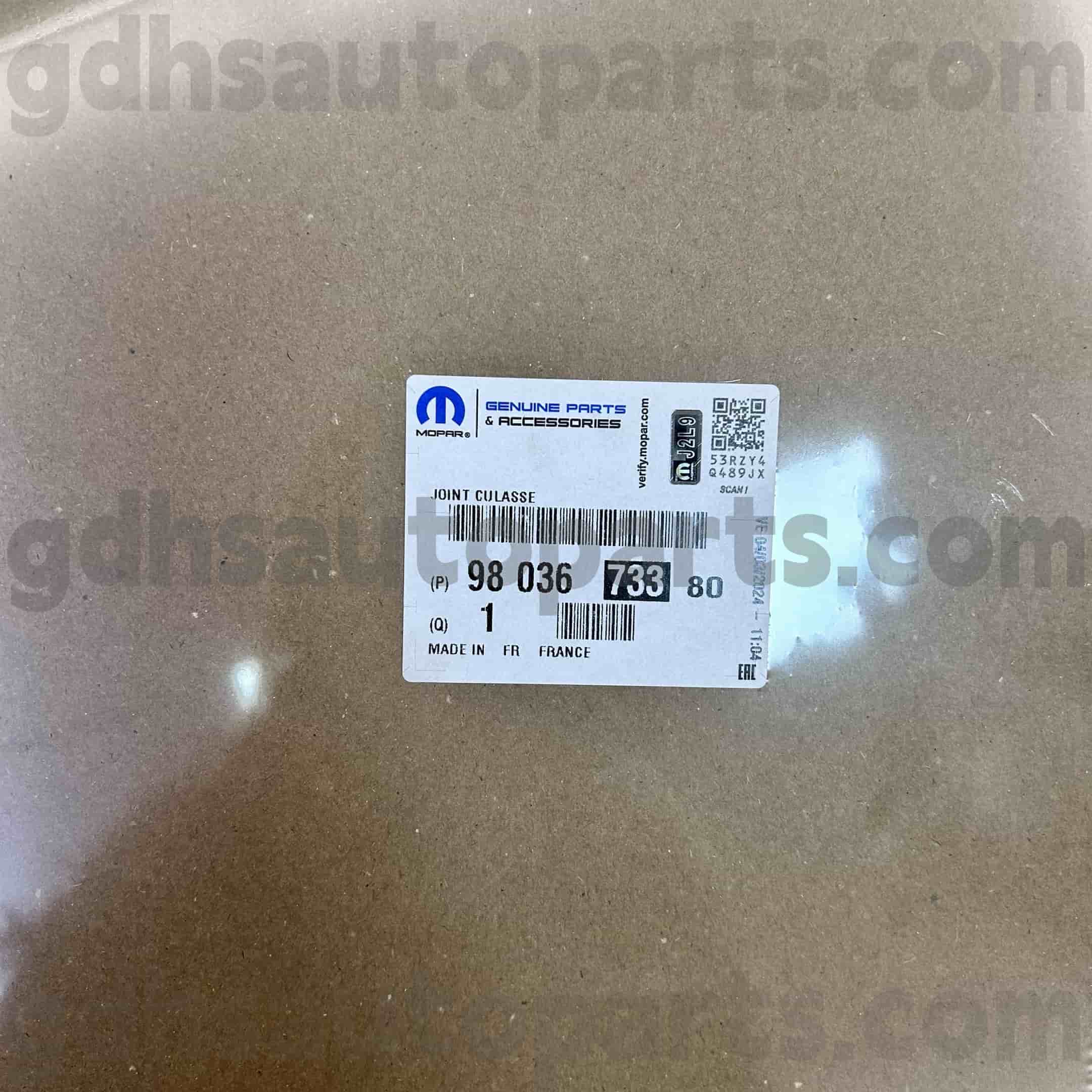 Uszczelka głowicy cylindra Mopar dla Peugeot 607 5008 OE.NO 9803673380