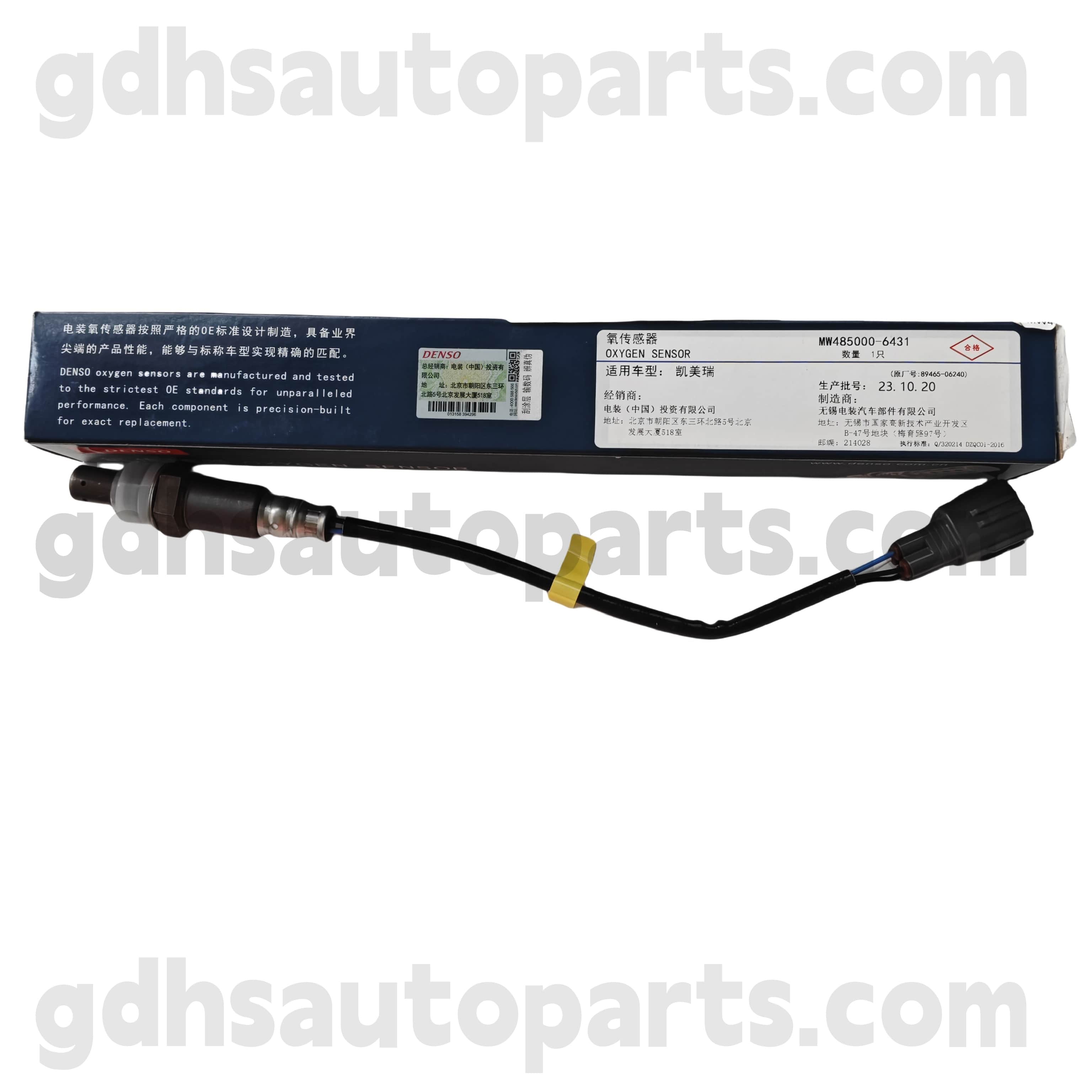 MW485000-6430 Toyota oryginalne części tylny czujnik tlenu dla obudowy Camry/Hybrid nr. AVV50 OE NO. 89465-06340